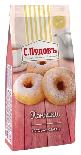 С.Пудовъ Мучная смесь Пончики, 0.4 кг (фото modal 1)