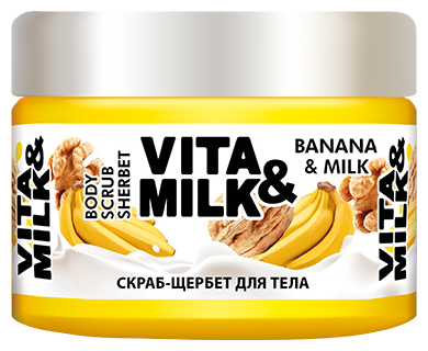 Vita & Milk Скраб-щербет для тела Банан и молоко (фото modal 1)