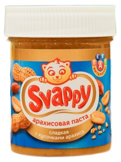 Svappy Арахисовая паста сладкая с кусочками арахиса (фото modal 2)