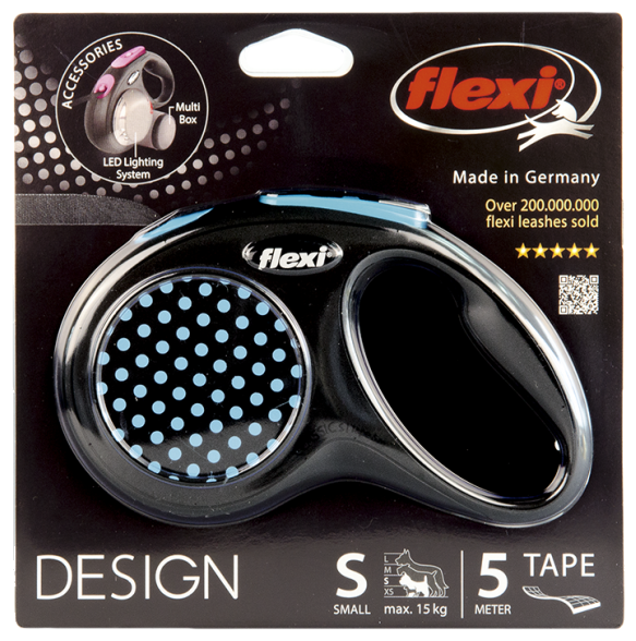 Поводок-рулетка для собак Flexi Design S ленточный (фото modal 2)