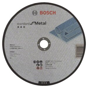 Диск отрезной 230x3x22.23 BOSCH Standard for Metal 2608603168 (фото modal nav 1)