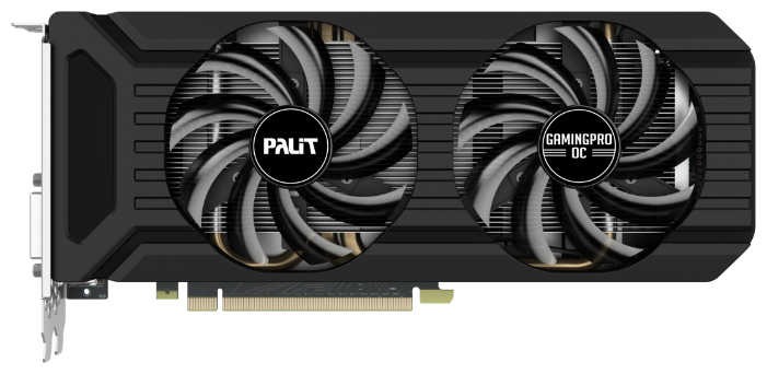 Видеокарта Palit GeForce GTX 1060 1531MHz PCI-E 3.0 6144MB 8800MHz 192 bit DVI HDMI HDCP GamingPro OC+ (фото modal 1)