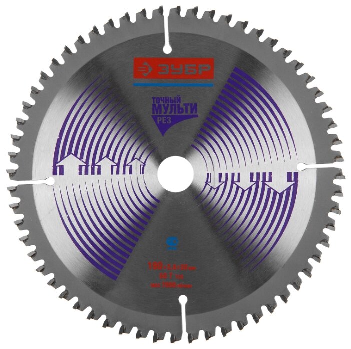 Пильный диск ЗУБР 36907-190-20-60 190х20 мм (фото modal 1)