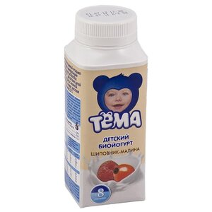 Йогурт питьевой Тёма малина, шиповник (с 8-ми месяцев) 2.8%, 210 г (фото modal nav 5)
