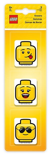 LEGO Набор ластиков Iconic 3 шт. (фото modal 1)