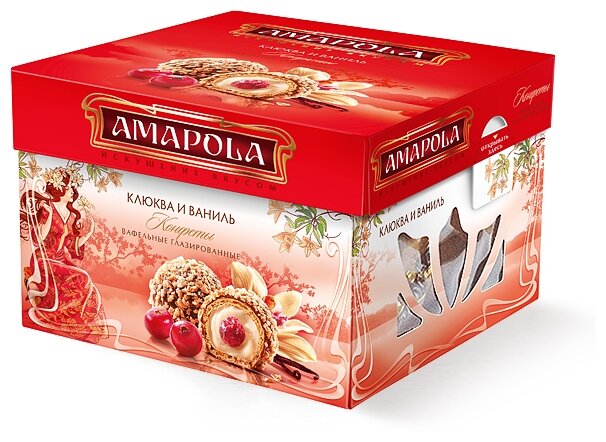 Набор конфет Amapola Клюква и ваниль 100 г (фото modal 1)