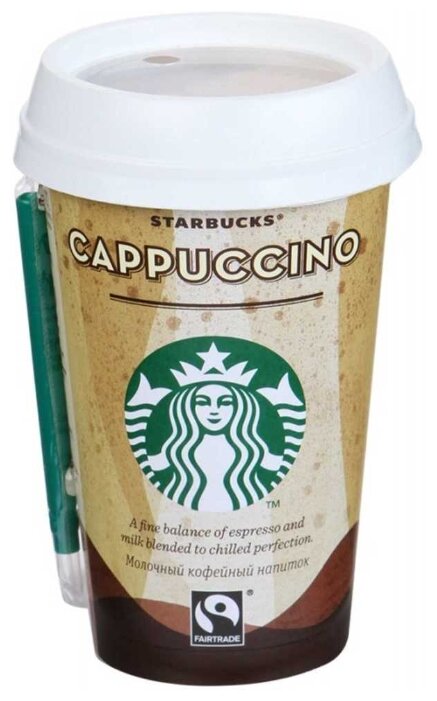 Напиток Cappuccino Starbucks молочный кофейный 0.22 л (фото modal 1)
