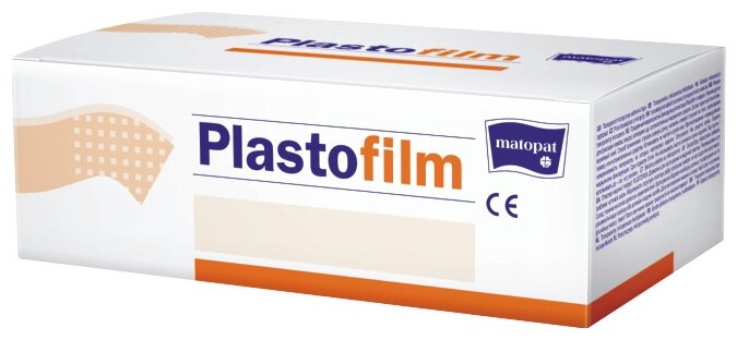 Matopat Plastofilm пластырь фиксирующий микропористый 2,5х914 см, 12 шт. (фото modal 1)