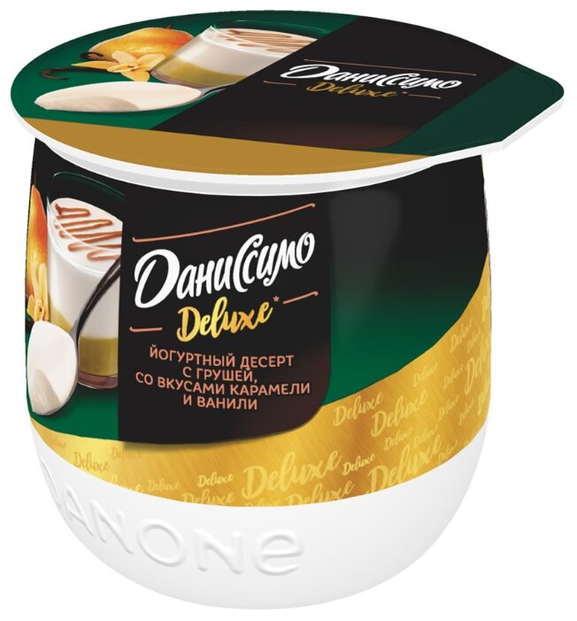 Йогурт Даниссимо Deluxe с грушей, ванилью и карамелью 4.2%, 160 г (фото modal 2)