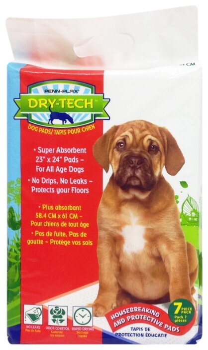 Пеленки для собак впитывающие Penn-Plax Dry Tech Pads 61х58 см (фото modal 1)