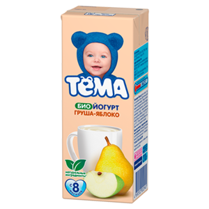 Йогурт питьевой Тёма груша, яблоко (с 8-ми месяцев) 2.8%, 210 г (фото modal nav 1)