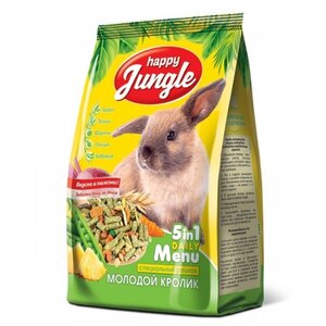 Корм для молодых кроликов Happy Jungle 5 in 1 Daily Menu Специальный рацион (фото modal nav 1)