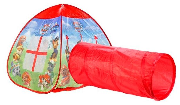Палатка Играем вместе Щенячий Патруль с тоннелем в сумке GFA-TONPP01-R (фото modal 1)