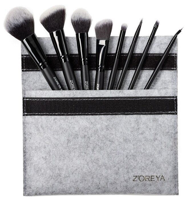 Набор кистей Zoreya Cosmetics Professional Makeup Brush Set ZZ8, 8 шт. (фото modal 1)