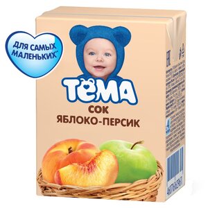 Сок с мякотью Тёма Яблоко-персик, c 5 месяцев (фото modal nav 1)