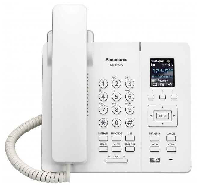 VoIP-телефон Panasonic KX-TPA65 белый (фото modal 2)