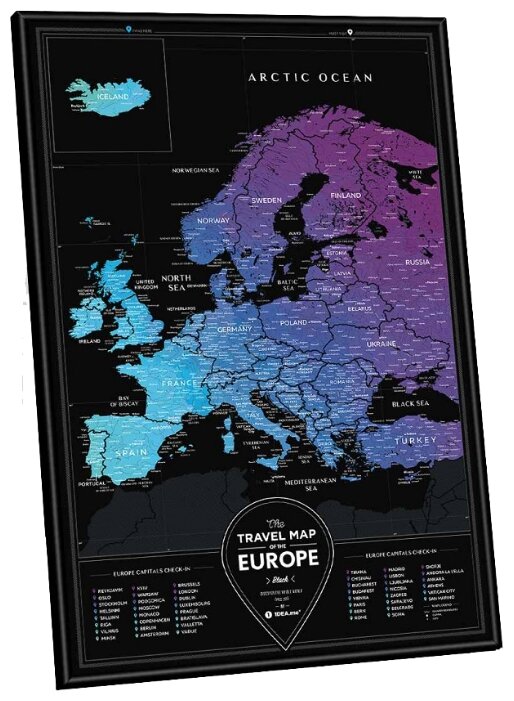 1DEA.me Скретч Карта Европы Black (фото modal 3)