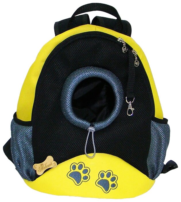 Переноска-рюкзак для кошек и собак Melenni Стандарт Лапы S 30х15х35 см (фото modal 2)