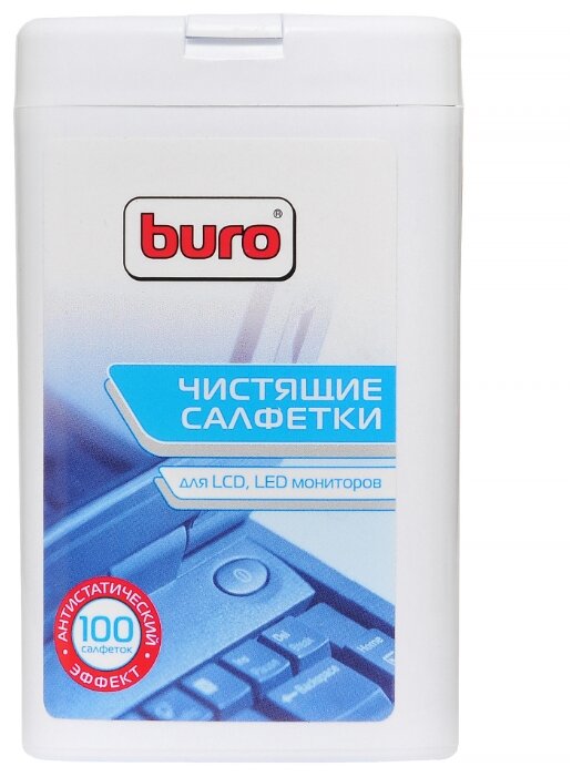 Buro BU-tft влажные салфетки 100 шт. для экрана (фото modal 1)
