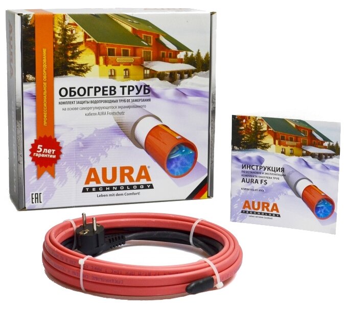 Греющий кабель саморегулирующийся AURA FS 17-3 (фото modal 1)