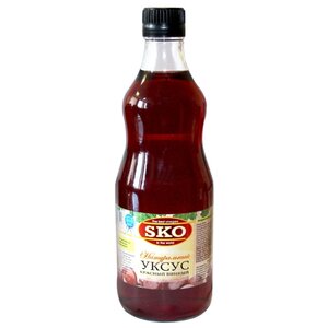 Уксус SKO красный винный 6%, стеклянная бутылка (фото modal nav 1)