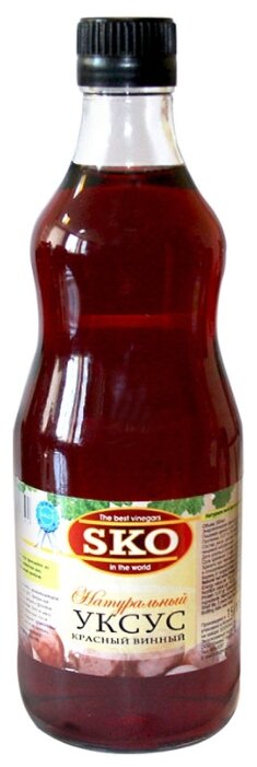 Уксус SKO красный винный 6%, стеклянная бутылка (фото modal 1)