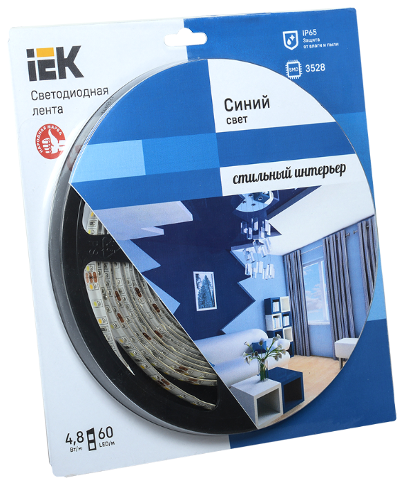 Светодиодная лента IEK ECO LED LSR-3528B60-4.8-IP65-12V 5 м (фото modal 1)