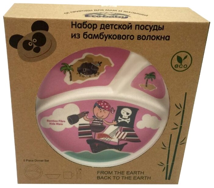 Комплект посуды Eco Baby Пираты (фото modal 2)