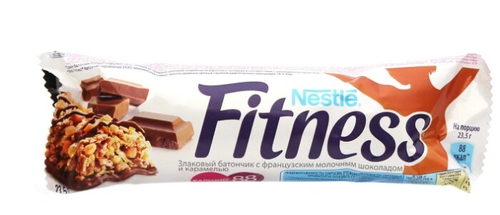 Злаковый батончик Nestle Fitness Французский молочный шоколад и карамель, 24 шт (фото modal 4)