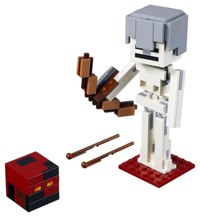 Конструктор LEGO Minecraft 21150 Скелет с кубом магмы (фото modal 3)