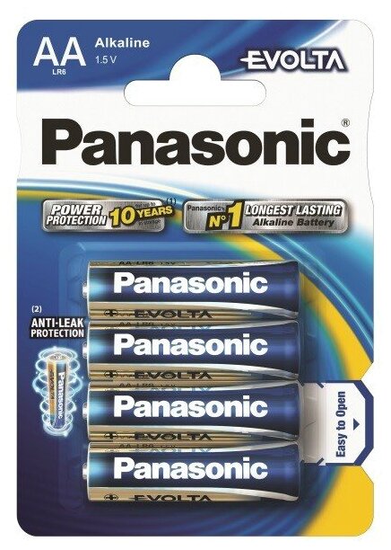 Батарейка AA Panasonic Evolta LR6EGE (фото modal 2)