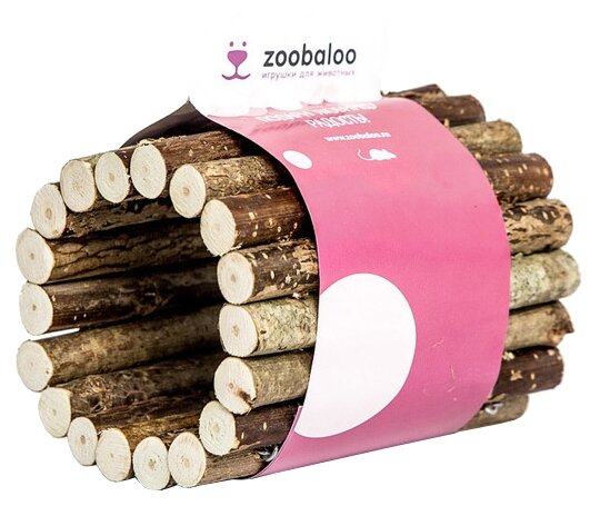 Игрушка для грызунов Zoobaloo Тоннель из орешника малый 10х7см (фото modal 2)