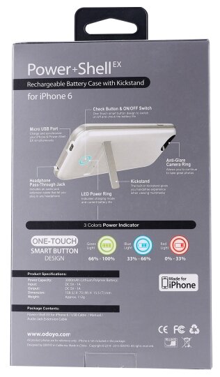 Чехол-аккумулятор Odoyo Power+Shell Ex для Apple iPhone 6/iPhone 6S (фото modal 21)