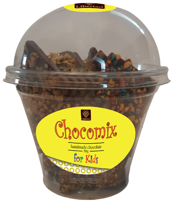 Шоколад Libertad Chocomix молочный с карамелью и жевательными конфетами (фото modal 1)