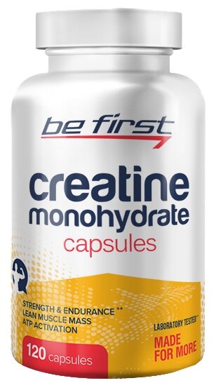Креатин Be First Creatine Monohydrate Capsules (120 шт.) (фото modal 1)