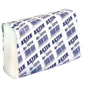 Полотенца бумажные Aster Pro Z1 Econom белые однослойные (фото modal nav 1)