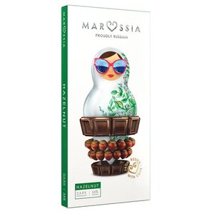 Шоколад MaRussia Темный с цельным лесным орехом, 54% какао (фото modal nav 1)