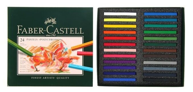 Faber-Castell Набор сухой пастели Polychromos, 24 цвета (фото modal 2)