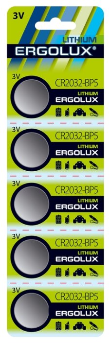 Батарейка Ergolux CR2032 (фото modal 1)
