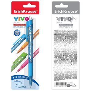 ErichKrause ручка шариковая Vivo Spring в блистере, 0.7 мм (45025) (фото modal nav 3)