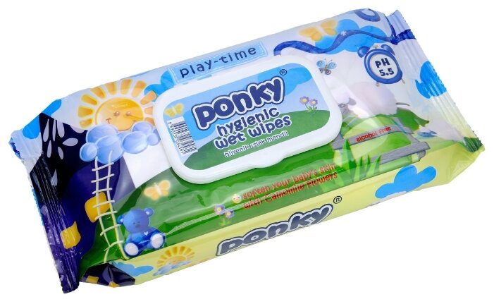 Влажные салфетки Ponky Play-time (фото modal 2)