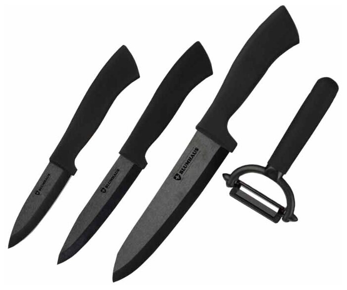 Набор BLUMHAUS 3 ножа и овощечистка BH-154 (фото modal 1)