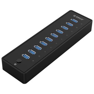 USB-концентратор ORICO P10-U3, разъемов: 10 (фото modal nav 1)