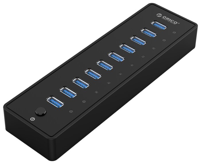 USB-концентратор ORICO P10-U3, разъемов: 10 (фото modal 1)