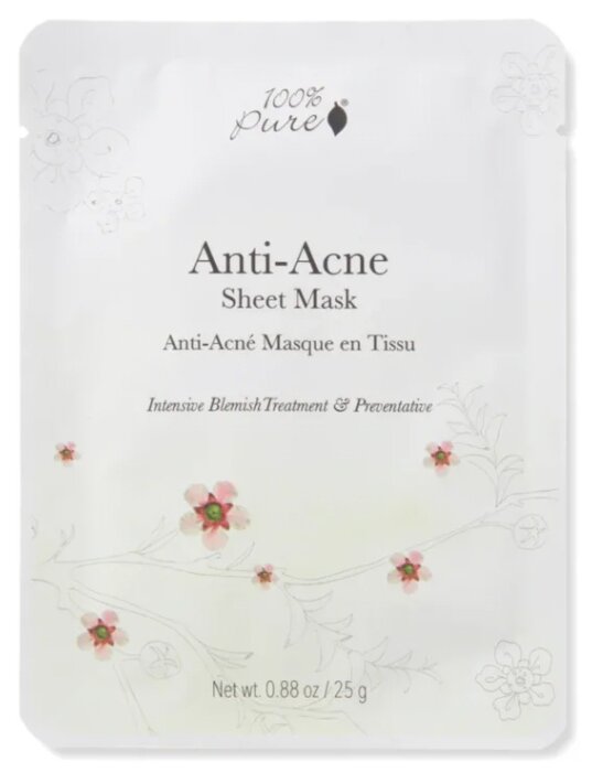 100% Pure Маска для лица Anti-Acne sheet mask (фото modal 2)