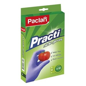 Перчатки Paclan Practi нитриловые (фото modal nav 2)