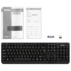 Клавиатура SVEN Comfort 2200 Wireless Black USB (фото modal nav 4)