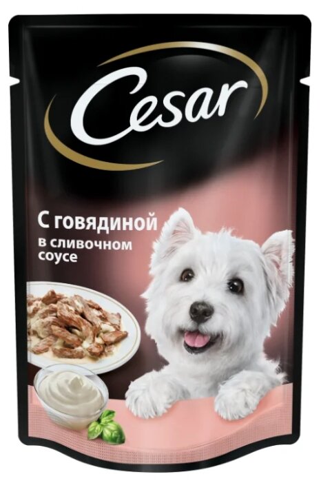 Корм для собак Cesar С говядиной в сливочном соусе (фото modal 2)