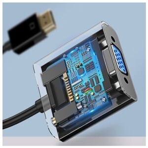 Конвертер Baseus HDMI - VGA/microUSB/mini jack 3.5 mm (CAHUB-AH01) (фото modal nav 4)