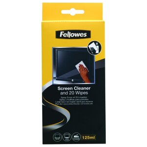 Набор Fellowes Screen Cleaner and Wipes чистящий спрей+сухие салфетки 20 шт. (фото modal nav 2)